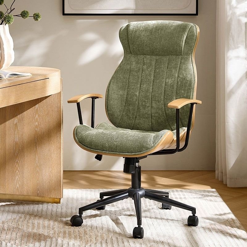 mid century modern swivel office chair